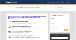 Desktop Screenshot of oncoprescribe.com