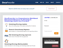 Tablet Screenshot of oncoprescribe.com